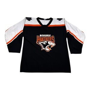 Beverly Panthers Jersey Mens Medium Black Hockey Shirt Athletic Knit #36 Canada